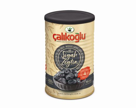 Çalıkoğlu Doğal Az Tuzlu Duble Siyah Gemlik Zeytin 800gr